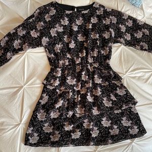 Ruffled Floral Dress